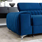 Wunderschönes L-förmiges blaues Sofa
