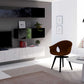 Wunderschöne TV-Lounge mit Wohnwand Galaxy 8 in Schwarz-Weiß mit LED-TV