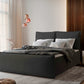 Wunderschönes Boxspringbett Monta in dunkelgrauer Farbe