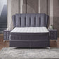 Wunderschönes Boxspringbett Lounge 160x200 cm in Schwarz