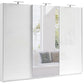 Wunderschöner großer Kleiderschrank MOORE 5 in weißer Farbe mit Spiegel